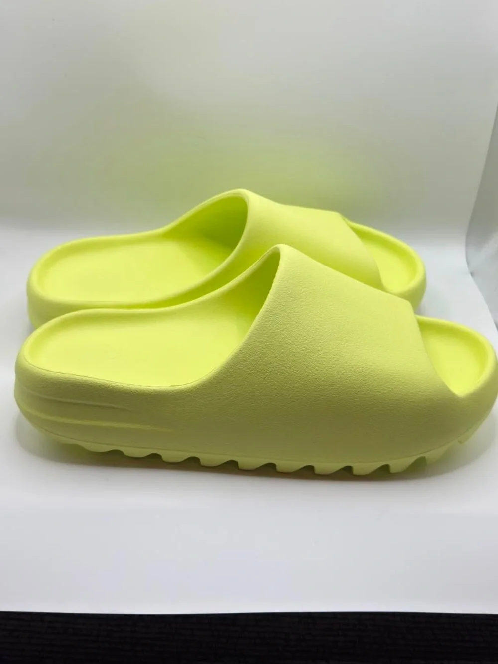 Adidas Yeezy Neon Yellow Foam Slide Sandals